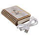 Bomboniera con bimbo Prima Comunione libro LED ricaricabile USB 10x8 cm s7