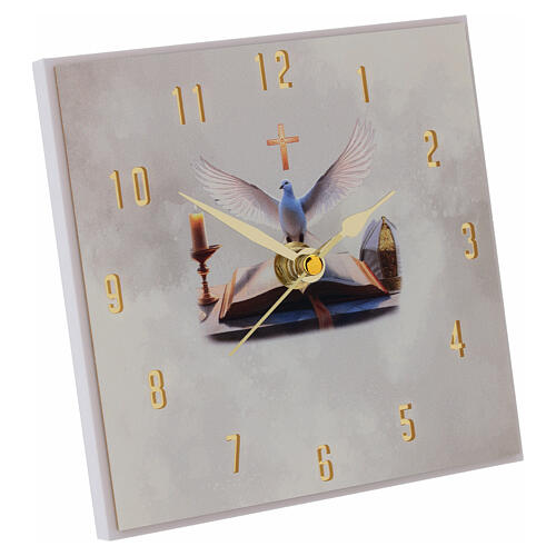 Recuerdo reloj de mesa Confirmación 14x14 cm 3