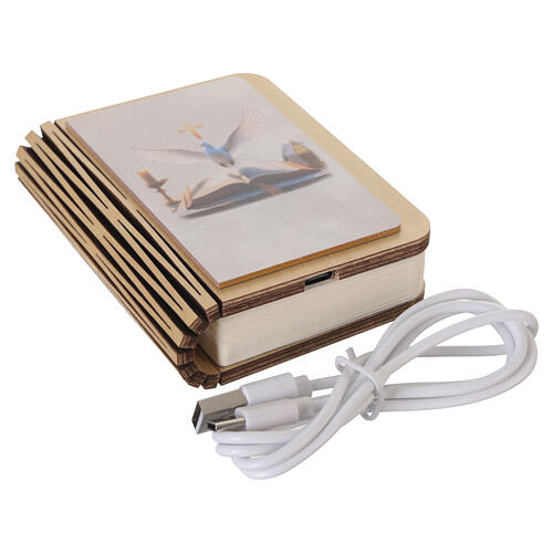 Confirmation favour, rechargeable LED book lamp, 4x3 in 7