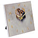 Table clock with the Holy Family, 5.5x5.5 in s3