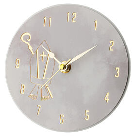 Round Confirmation party favour clock, 6 in