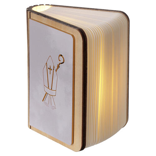 Confirmation favour, rechargeable LED book, 4x3 in 5