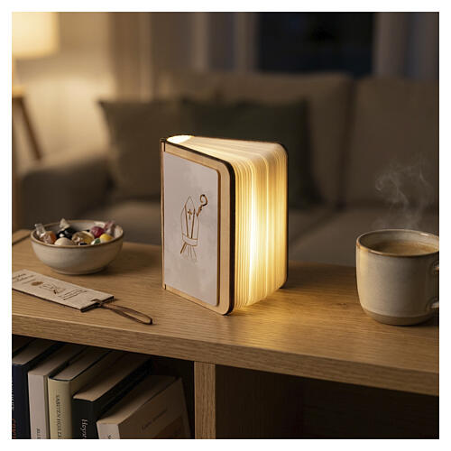 Lembrancinha Crisma livro LED recarregável 10x8 cm 3