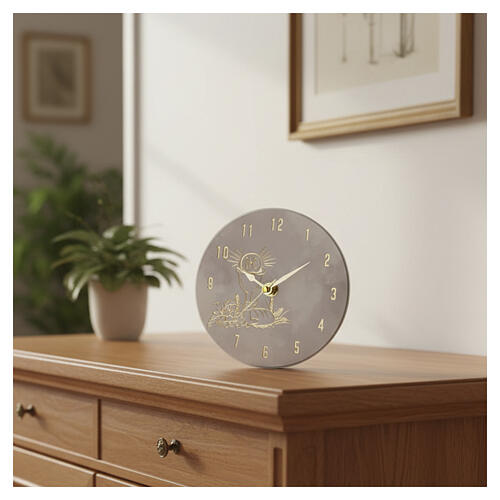 First Communion favour, round clock, 6 in 2