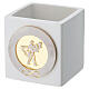 Wedding favour: cubic jar with Bride and Groom, 2.5x2.5 in, Made in Italy s1