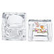 First Communion favour, glass cube with lid, 2x2 in s5