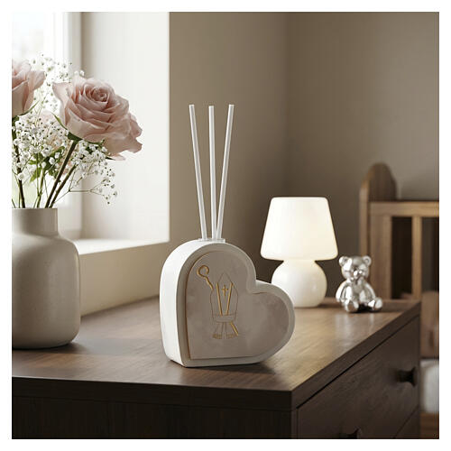 Recuerdo perfumador Confirmación motivos oro 7x7 cm fabricado en Italia 2