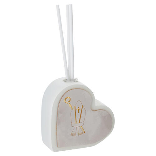 Souvenir diffuseur Confirmation décor doré 7x7 cm 3