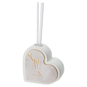 Bomboniera profumatore Cresima decori oro 7x7 cm made in Italy