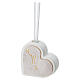Heart-shaped Confirmation diffuser favor with gold decorations 7x7 cm made in Italy s1