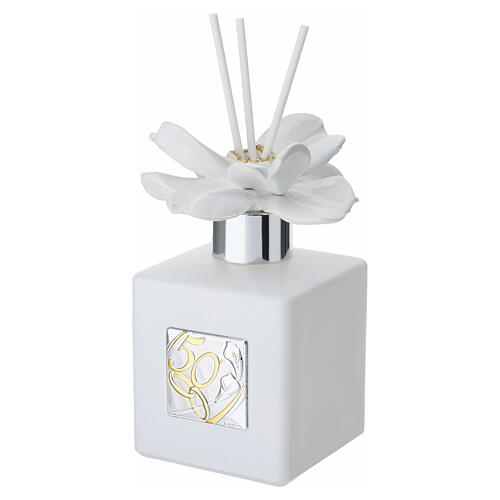 Recuerdo aniversario perfumador 13x6 cm Bodas de oro 3