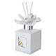 Diffuseur de parfum souvenir de mariage fleur et alliances 13x6 cm s3