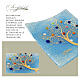 Centrotavola 40x40cm con murrine azzurre Albero della Vita s4