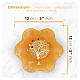 Orange Murano Glass Bowl with Central Tree of Life, 15x15cm s4