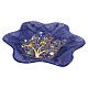 Blue Murano glass bowl with Tree of Life and murrine, 5x5 in s1