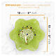 Green Murano Glass Bowl with Tree of Life Motif, 15x15 cm s4