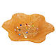 Murano Glass Orange Flower Bowl with Gilded Tree of Life, 20x20 cm s1