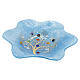 Blue Murano glass flower bowl with Tree of Life, 7.5x7.5 in s1
