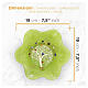 Cuenco verde 20x20 cm flor de vidrio Murano con símbolo Árbol de la Vida veneciano s3