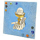 Bildtafel aus Murano-Glas – Erstkommunionsymbole, hellblau, 10 x 10,5 cm s3
