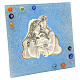 Bildtafel aus Murano-Glas – Heilige Familie, hellblau, 10 x 10,5 cm s3