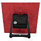 Square red Murano glass table clock with Tree of Life decoration, 7.5x7.5 in s8