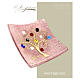 Murano glass dish in pink with Tree of Life and murrine, 3.5x3.5 in. s6