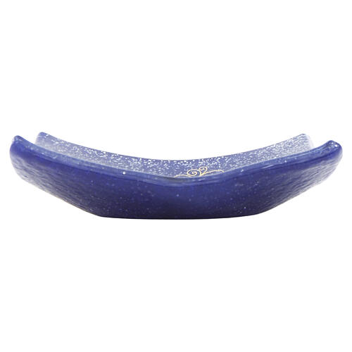 Schale aus Murano-Glas – Lebensbaum, blau, 15 x 15 cm 9