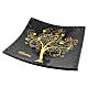 Black Murano Glass Murrine Plate, 15x15 cm s1