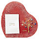 Red Murano Glass Murrine Photo Frame with Tree of Life, 19x19 cm for 7x10 cm Photo s1