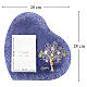 Portarretrato murrinas vidrio de Murano azul decoración Árbol de la Vida oro puro 30x30 cm para foto 13x18 cm s4
