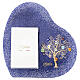 Blue Murano glass murrine photo frame Tree of Life 24K gold 28x28 cm for 13x18 cm photo s1