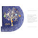 Blue Murano glass murrine photo frame Tree of Life 24K gold 28x28 cm for 13x18 cm photo s5
