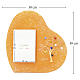 Orange photo frame with Murano glass murrine and Tree of Life, 15x15 in for 10x8-inch photo s3