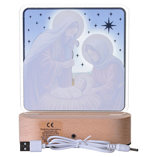 Lampa nocna, Narodzenie, Valenti, 15x13 cm, światło LED ciepłe białe 5