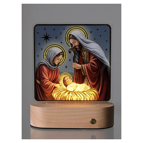 Night Light Lamp Nativity Valenti 15x13 cm warm white LED light 2