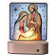 Nativity LED Warm White Light Lamp 15x13 cm Acrylic, Valenti s1
