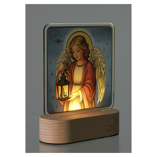 Ángel lámpara led blanco cálido Valenti 15x13 cm 4