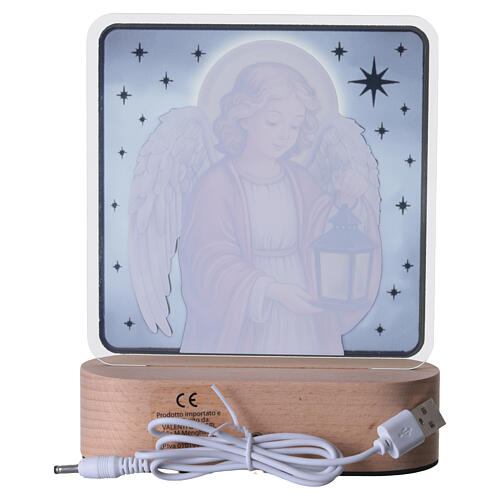 Ángel lámpara led blanco cálido Valenti 15x13 cm 5