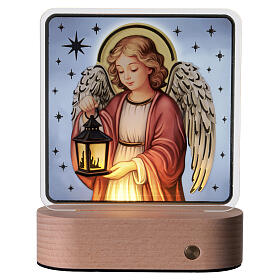 Lâmpada anjo LED branco quente Valenti 15x13 cm