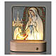 Night light lamp, Our Lady of Lourdes, 6x5 in, Valenti s2