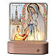 Night Light Lamp Our Lady of Lourdes, 15x13 cm Valenti s1