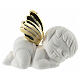 Sleeping angel statuette with gold-coloured wings, 2 in s1