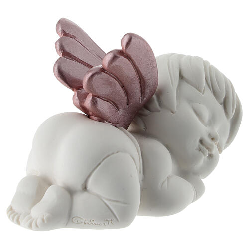 Resin Angel Figurine with Pink Wings, 5 cm 3