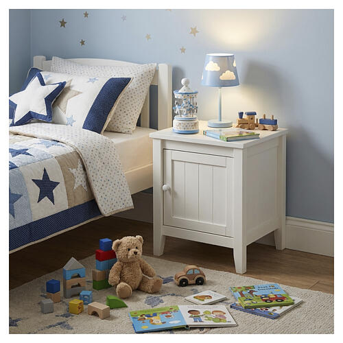 Blue carousel music box favour for baptism by Bagutta, 8x4 in 2