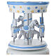 Blue Baptism Favor, Music Carousel 20x10 cm Bagutta s3