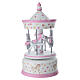 Pink Carousel Music Box 20x10 cm Bagutta s1