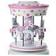 Pink Carousel Music Box 20x10 cm Bagutta s3