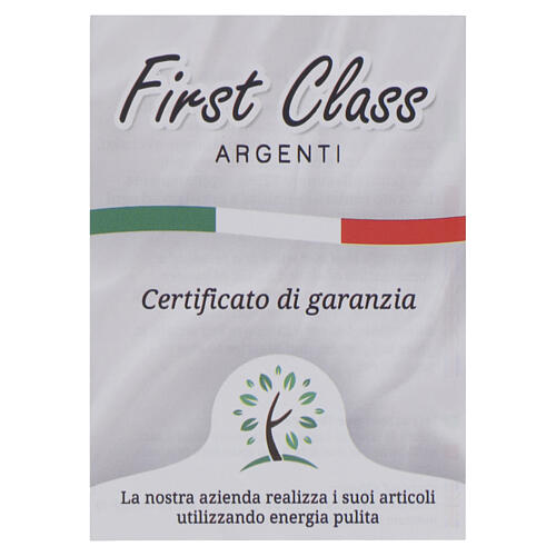 Tavoletta Angelo calice e ostia prima comunione bimba 15x15 cm 3