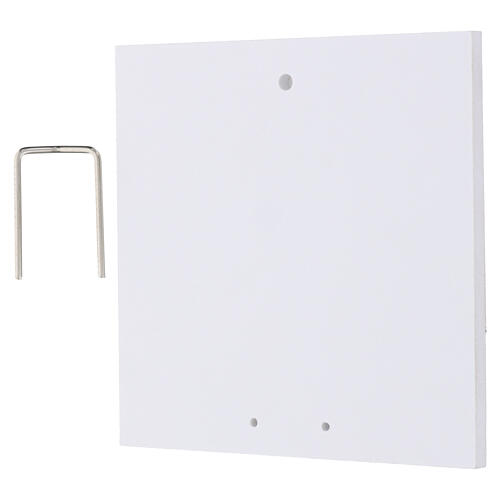 Placa Anjo cálice e hóstia Primeira Comunhão menina 15x15 cm 2